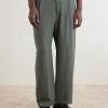 Wide-Leg Cotton and Linen-Blend Twill Trousers - FR Wide-Leg Cotton and Linen-Blend Twill Trousers - FR