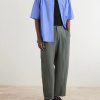 Wide-Leg Cotton and Linen-Blend Twill Trousers - OU Wide-Leg Cotton and Linen-Blend Twill Trousers - OU