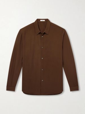 Cotton and Silk-Blend Shirt Cotton and Silk-Blend Shirt