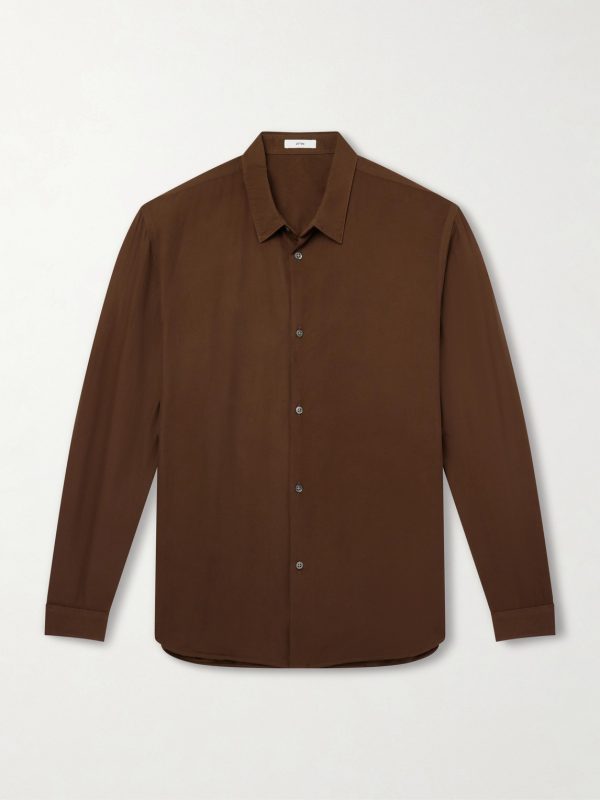 Cotton and Silk-Blend Shirt