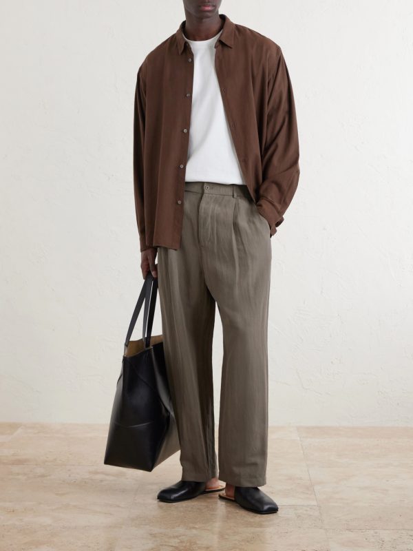 Cotton and Silk-Blend Shirt - OU