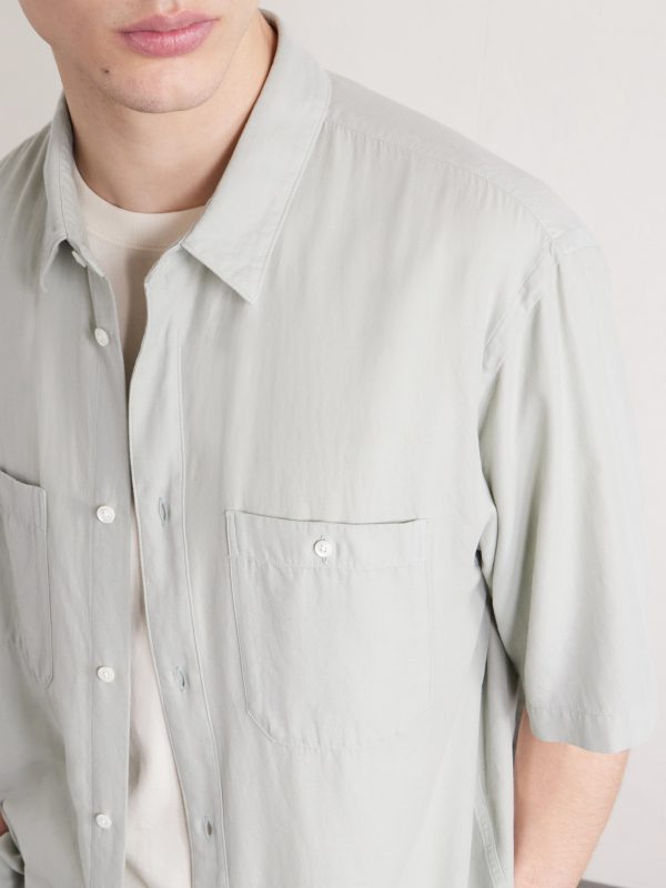Cotton and Silk-Blend Shirt - CU Cotton and Silk-Blend Shirt - CU