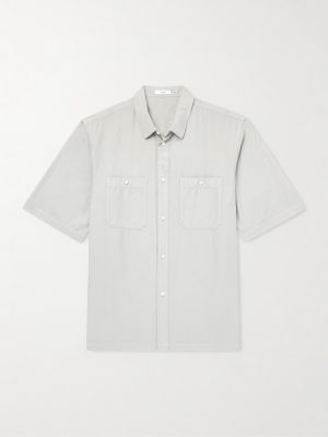 Cotton and Silk-Blend Shirt Cotton and Silk-Blend Shirt