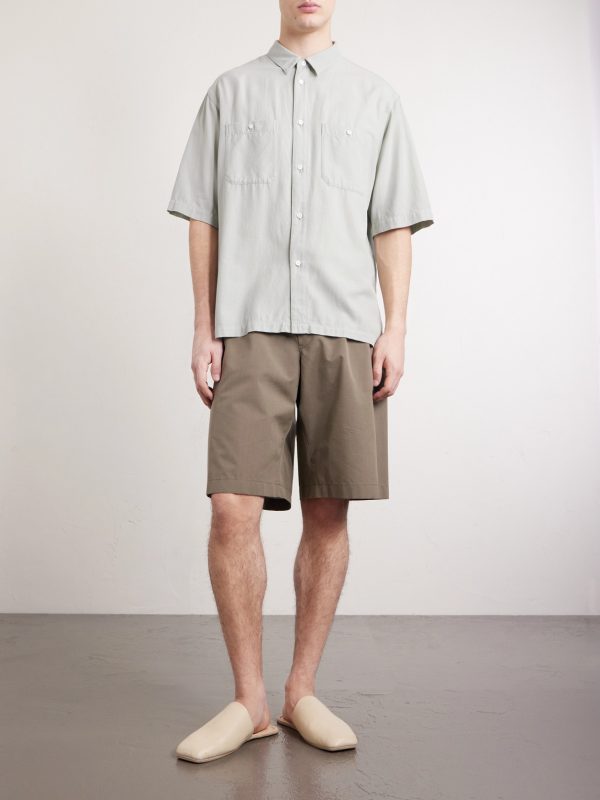 Cotton and Silk-Blend Shirt - OU Cotton and Silk-Blend Shirt - OU