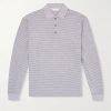 Striped Suvin Cotton-Jersey Polo Shirt