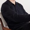 Cotton-Blend Polo Sweater - CU Cotton-Blend Polo Sweater - CU