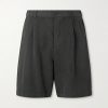 Wide-Leg Cotton and Linen-Blend Twill Shorts Wide-Leg Cotton and Linen-Blend Twill Shorts