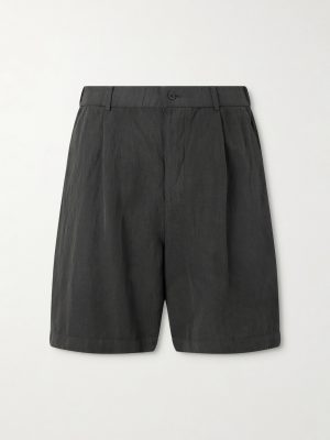 Wide-Leg Cotton and Linen-Blend Twill Shorts Wide-Leg Cotton and Linen-Blend Twill Shorts