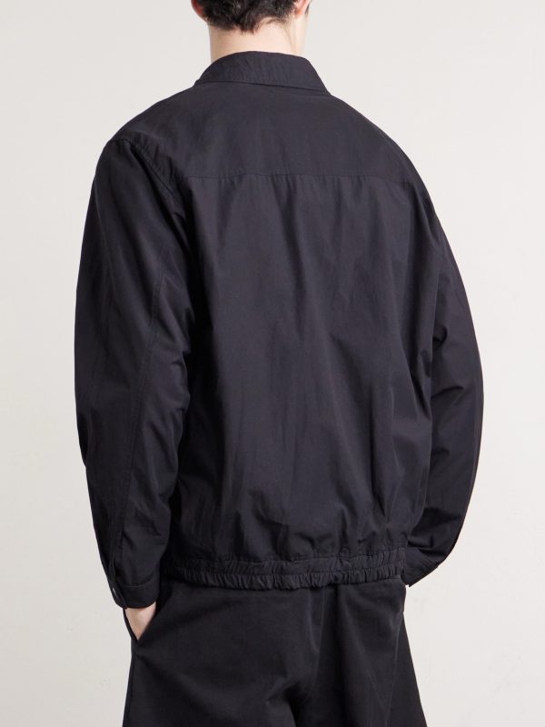 Cotton-Blend Gabardine Harrington Jacket - BK