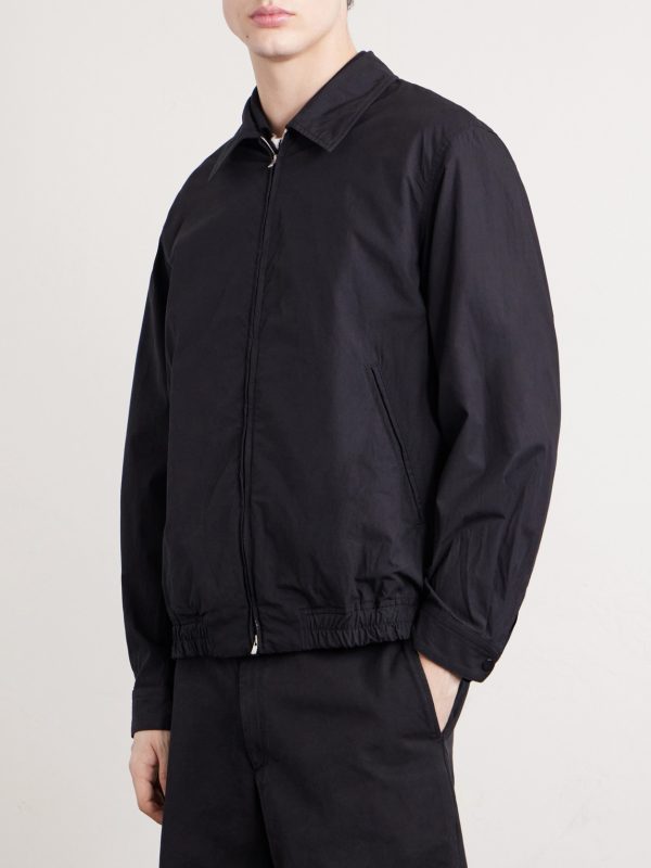 Cotton-Blend Gabardine Harrington Jacket - FR