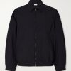 Cotton-Blend Gabardine Harrington Jacket