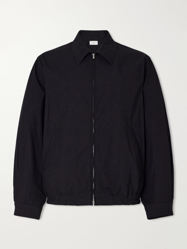 Cotton-Blend Gabardine Harrington Jacket