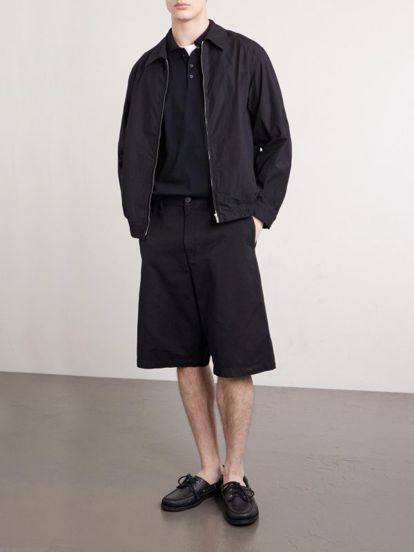 Cotton-Blend Gabardine Harrington Jacket - OU