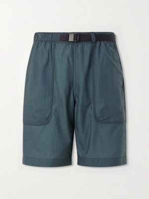 Wide-Leg Belted Shell Shorts Wide-Leg Belted Shell Shorts
