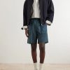 Wide-Leg Belted Shell Shorts - OU Wide-Leg Belted Shell Shorts - OU