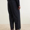 Straight-Leg Pleated Wool-Gauze Trousers - BK