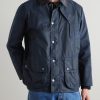 Modified Beaufort Spectator Corduroy-Trimmed Waxed Cotton-Ripstop Jacket - FR
