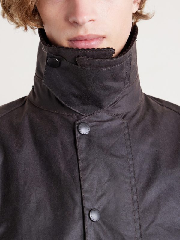 Beaufort Corduroy-Trimmed Waxed-Cotton Jacket - CU