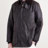 Beaufort Corduroy-Trimmed Waxed-Cotton Jacket - FR