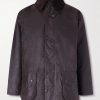 Beaufort Corduroy-Trimmed Waxed-Cotton Jacket