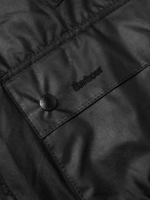 Bedale corduroy-trimmed waxed-cotton jacket - E1 Bedale corduroy-trimmed waxed-cotton jacket - E1