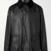 Bedale corduroy-trimmed waxed-cotton jacket Bedale corduroy-trimmed waxed-cotton jacket