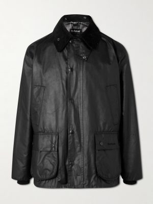 Bedale corduroy-trimmed waxed-cotton jacket Bedale corduroy-trimmed waxed-cotton jacket