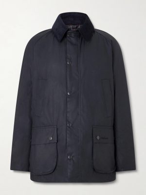 Ashby Corduroy-Trimmed Waxed-Cotton Jacket Ashby Corduroy-Trimmed Waxed-Cotton Jacket
