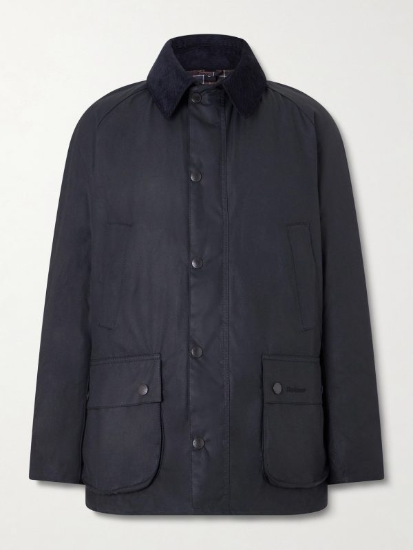 Ashby Corduroy-Trimmed Waxed-Cotton Jacket Ashby Corduroy-Trimmed Waxed-Cotton Jacket