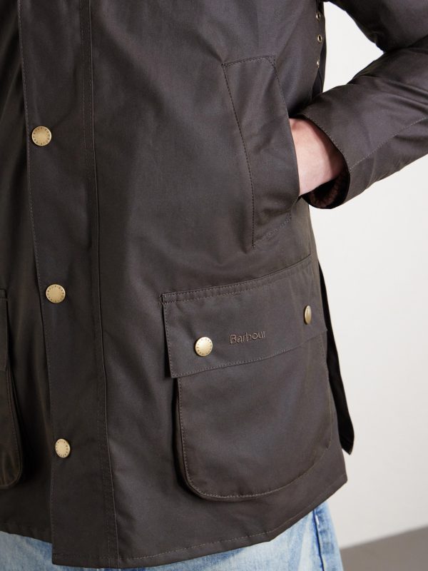 Ashby Corduroy-Trimmed Waxed-Cotton Jacket - CU