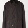 Ashby Corduroy-Trimmed Waxed-Cotton Jacket