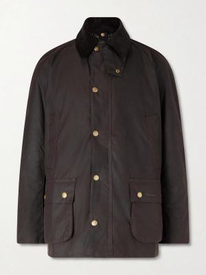 Ashby Corduroy-Trimmed Waxed-Cotton Jacket Ashby Corduroy-Trimmed Waxed-Cotton Jacket