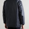 Bedale Corduroy-Trimmed Waxed-Cotton Jacket - BK Bedale Corduroy-Trimmed Waxed-Cotton Jacket - BK
