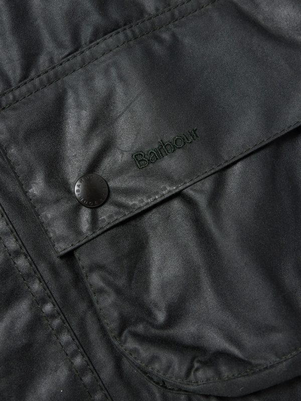 Beaufort Corduroy-Trimmed Waxed-Cotton Jacket - E1 Beaufort Corduroy-Trimmed Waxed-Cotton Jacket - E1