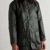 Beaufort Corduroy-Trimmed Waxed-Cotton Jacket - FR Beaufort Corduroy-Trimmed Waxed-Cotton Jacket - FR