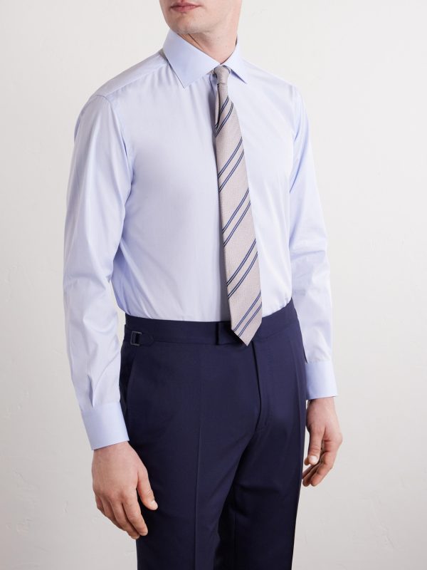 Cutaway-Collar Cotton-Poplin Shirt - FR