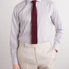 Cutaway-Collar Striped Cotton-Twill Shirt - FR