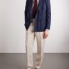 Cutaway-Collar Striped Cotton-Twill Shirt - OU