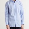 Striped Cotton-Poplin Shirt - CU