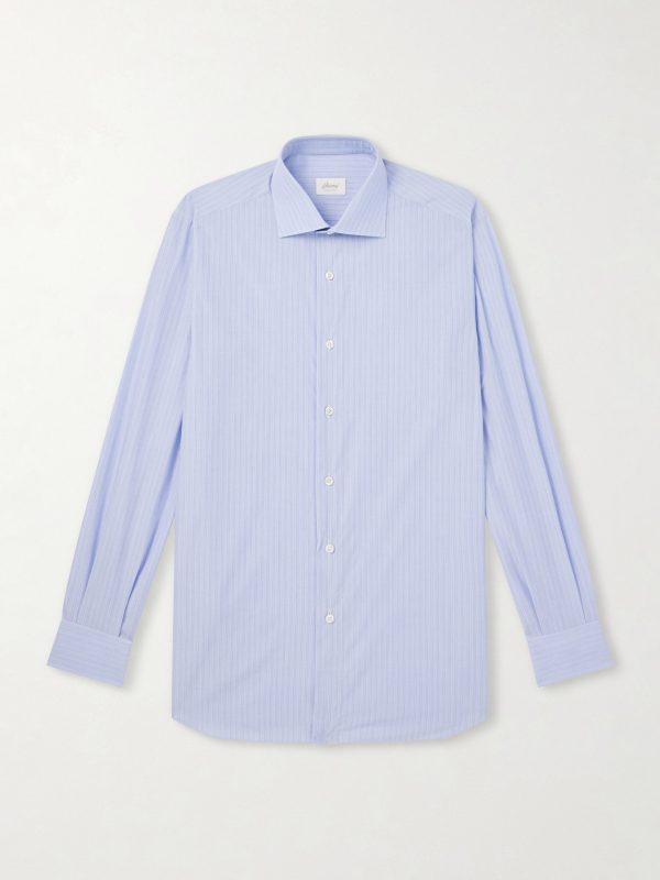Striped Cotton-Poplin Shirt