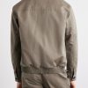 Linen and Cotton-Blend Bomber Jacket - BK Linen and Cotton-Blend Bomber Jacket - BK