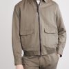 Linen and Cotton-Blend Bomber Jacket - FR Linen and Cotton-Blend Bomber Jacket - FR