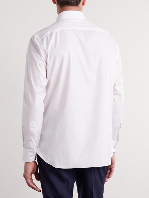 Cutaway-Collar Cotton-Poplin Shirt - BK Cutaway-Collar Cotton-Poplin Shirt - BK