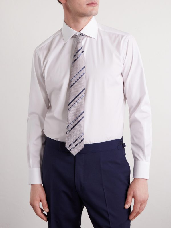 Cutaway-Collar Cotton-Poplin Shirt - FR Cutaway-Collar Cotton-Poplin Shirt - FR