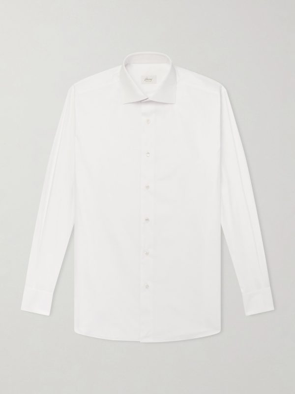 Cutaway-Collar Cotton-Poplin Shirt Cutaway-Collar Cotton-Poplin Shirt