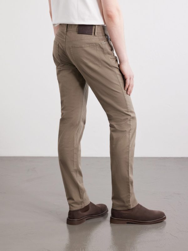Meribel Straight-Leg Cotton-Blend Trousers - BK