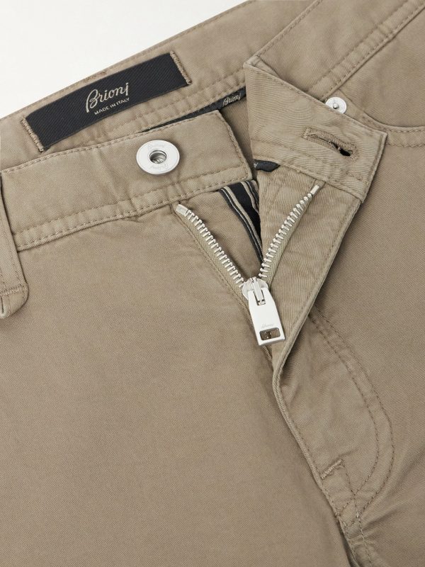 Meribel Straight-Leg Cotton-Blend Trousers - CU