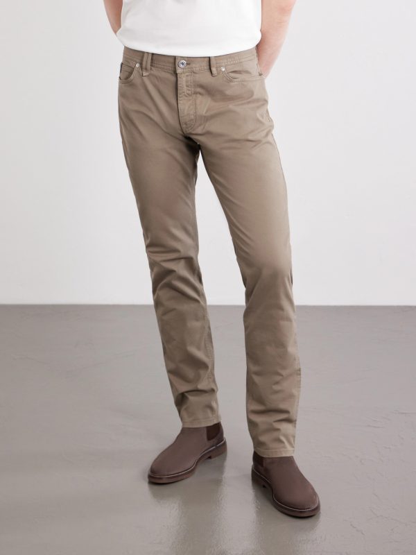 Meribel Straight-Leg Cotton-Blend Trousers - FR
