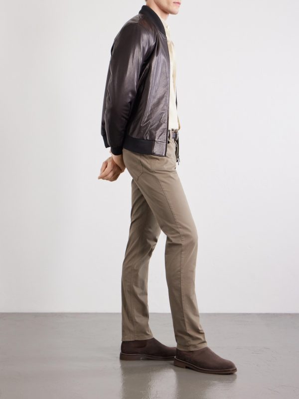 Meribel Straight-Leg Cotton-Blend Trousers - OU