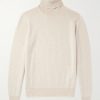Ribbed Cashmere and Wool-Blend Rollneck Sweater